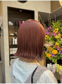 ピンクオレンジ/ブリーチカラー/ハイトーンカラー/20代30代