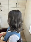 ハイライトカラーグレージュアッシュカラーオリーブカラー