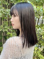 ノイ(noi)&nbsp;顔周りレイヤーカットくびれヘアミルクティーベージュカラー