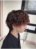 波打ちパーマ マッシュ メンズパーマ
