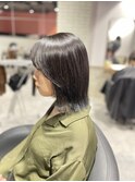 【Lee大阪店】切りっぱボブ×ダークトーン/新出