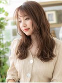 大人ハイライトで小顔外国人風ウェーブ巻きh3浦和20代30代40代