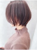say.黒髪ボブルフネビージュ小顔ワンレンショートアッシュ