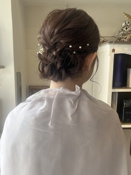 ヘアーデザイン シュシュ(hair design Chou Chou by Yone) お呼ばれヘア/肩ラインボブ/アップスタイル