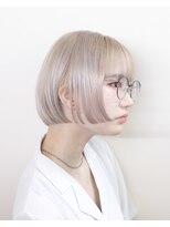 ルプラ ブリリアント(le-pla brilliant)&nbsp;ショートボブ/ブリーチ/ダブルカラー/ホワイトベージュ/豊橋豊川