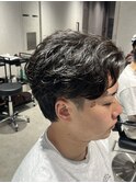 ツーブロックショートニュアンスダウンパーマ