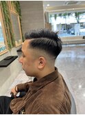 メンズフェードサイドパート＠20代30代40代50代