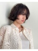 CAF 照下 パーマ 大阪パーマ　ボブパーマ　夏のヘアアレンジ
