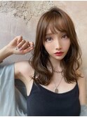 イヤリングカラー 縮毛矯正 韓国風 ダブルカラー 髪質改善5707