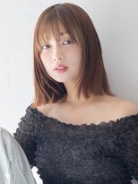 ラフィス ヘアー リノ 三宮店(La fith hair lino) 【La fith】前髪インナーカラー×外ハネボブ×シースルーバング