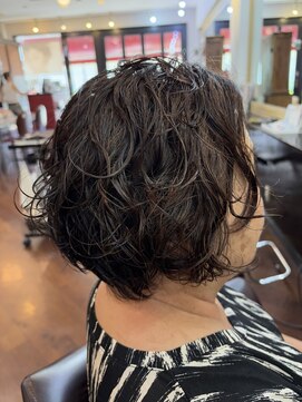 シャンプーボーイアネックス(SHAMPOO BOY Annex) ショートボブ×パーマby ERINA