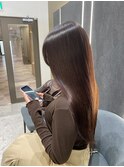 【美髪縮毛矯正】上品な色気の後ろ姿★艶感ストレートロングヘア