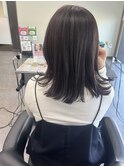 アッシュラベンダー　艶カラー　冬のオススメ暗めカラー