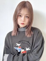 エル セルカ 高田馬場(el CERCA)&nbsp;韓国風レイヤーハッシュカット×ピンクブラウンカラー