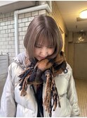1回ブリーチでつくるミルクティーベージュ