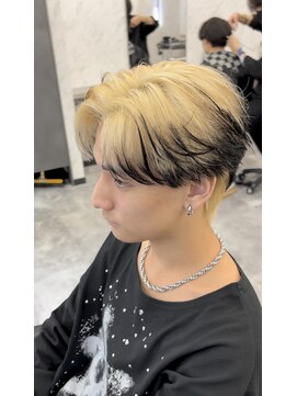 オム ブランシェ(HOMME BLANCHE’) 【Ryo】ブロンドブラックエンドカラー