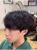 MEN’S HAIR/サーフカール/刈り上げセンターパート/柏駅