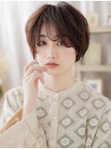前髪パーマフェザーショート抜け感カジュアルc7大宮20代30代40代