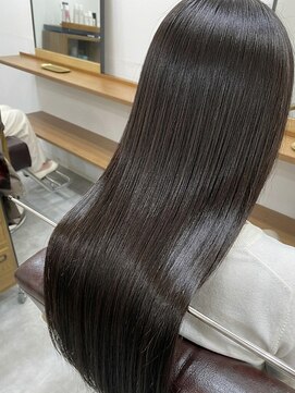 ランプ(Lamp) くびレイヤー グレーベージュ 白髪染め 白髪ぼかし 髪質改善