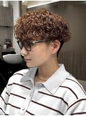 刈り上げマッシュプードルパーマ