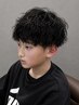【息子をかっこよくしたいお父さんへ】キッズカット¥3300