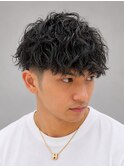リバースセンターパート/ニュアンスパーマ/ダウンバング/MEN'S