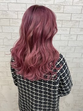 プライズ 錦糸町北口店(prize) ピンクカラー/ダブルカラー/ミディアムヘア　 錦糸町北口