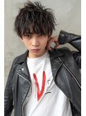かき上げシルバーカラーサイドグラデーションスリークショート