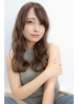 オースティン 門前仲町(AUSTIN) 大人かわいい前髪セシルカットココアブラウンフリンジウェーブ