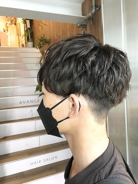 アヴァンス 天王寺店(AVANCE.) 全体ふんわりパーマ×刈り上げスタイル