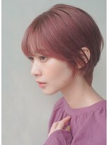 レジュアル(RESSUAL)&nbsp;ピンク　大人かわいい　フェザーバング　マッシュショート