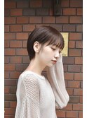 大人可愛いひし形ハンサムショートボブ前下がり
