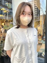 ヘアー アイス ルーチェ(HAIR ICI LUCE) ブリーチなしカラーオリーブベージュナチュラルベージュ 林