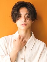 カライングドゥ(ing deux)&nbsp;スーツ短髪ツーブロック束感モテる黒髪シークレットパーマ流行