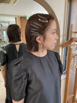 個性派ボブアレンジ