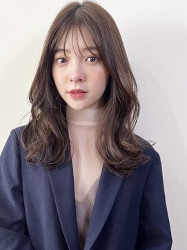 コート 表参道(Cote) くびレイヤーエモージュインナーグレージュ前髪ピンクベージュ