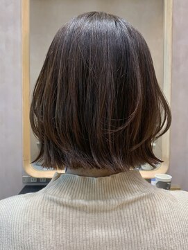 ガーデンヨコハマエスト(GARDEN YOKOHAMA est) レイヤーボブ似合わせカットイメチェンフルバングハッシュカット