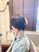 ボタニカル(BOTANICAL)&nbsp;大人マッシュショートボブ小顔ひし形ブラウンアッシュ