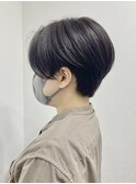 くびレイヤーグレーベージュニュアンスカラー白髪染め白髪ぼかし
