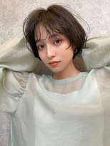 アンバー 池袋(amber)&nbsp;ボブ/オリーブベージュ/前髪 /髪質改善[池袋駅]