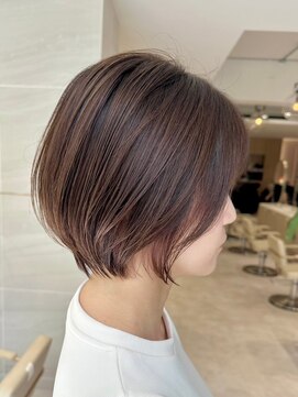 ミズチャーム(Ms.CHARM) 前下がりショート/オレンジブラウン