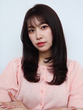 アレン 鳥取北店(ALLEN) レイヤーカット/ミディアムレイヤー/顔周りレイヤー/韓国暗髪