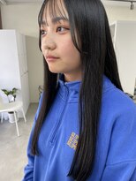 キートス 高知店(kiitos)&nbsp;★黒髪ストレート顔周りカット
