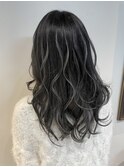 ロング×ハイライトグレー
