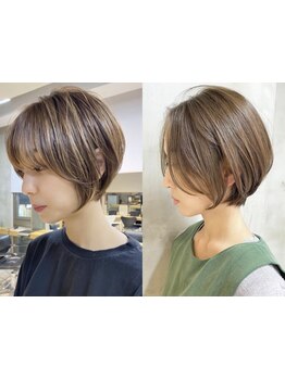 《自宅でもサロンのような仕上がりを再現できるショートボブ》360度見ても綺麗なシルエットのショートヘア*