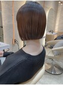 【澤口】黒髪ボブルフネビージュ小顔に見せるワンレン