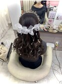 可愛いイベントヘアセット♪