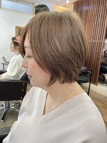 ハーツ(Heart's) 白髪ぼかし/イメチェンヘアスタイル/前髪カタログ/ショートボブ