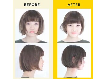 ヘアーサロン ジャヤ(hair salon jaya)の写真/【世界特許の小顔補正技術×ステップボーンカット】ご自宅での再現性◎驚くほど美しいシルエットに♪