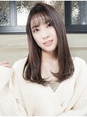 ワンカール/ストレート/ロングレイヤー/縮毛矯正